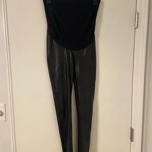 Maternity Faux Leather Leggings